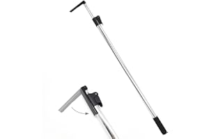 HUAALIUCHE Telescopic 5FT Pickup Truck Cargo Retriever Hook, Multi-Use Extendable Retriever Tool, Long Reach Cargo Grabber for Truck Bed Accessories