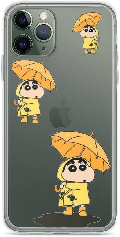 Amazon Com Horseshoe S Compatible With Iphone 11 Case Crayon Shin Chan Yellow Umbrella Comedy Slice Of Life Anime Manga Pure Clear Phone Cases Cover Electronics
