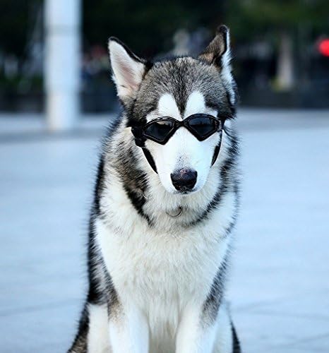 Kpmall Dog V-type Sunglasses UV Protection Fashion Eyewear Goggles Large, Black