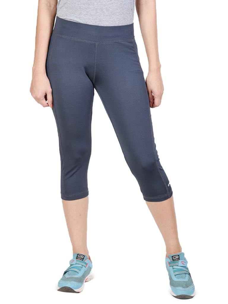 onesport women's polyester spandex jersey dark grey three forths(onsp13dg-p)