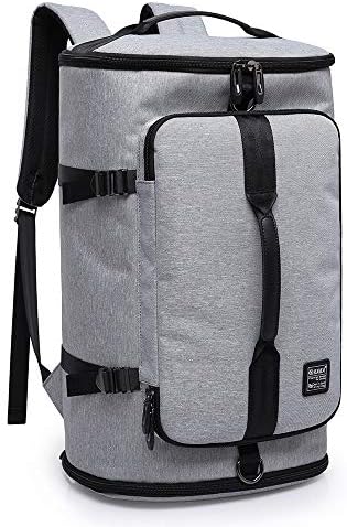 Backpack for Sport and Travel Gym Duffels Bag with Shoe Compartment and 2 Handles, use as Luggage Bag Handbag and Backpack, Canvas Daypack Large Capacity Multi-Pockets for Laptop 15.6 " 40L