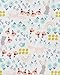Simple Joys by Carter's Girls' 5-Pack Long-Sleeve Bodysuit, Dots/Owl/Print, 6-9 Months