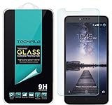 TechFilm ZTE ZMAX Pro Tempered Glass Screen Protector, Premium Ballistic Glass Round Edge [0.3mm] Ultra-Clear Anti-Scratch, Anti-Fingerprint, Bubble Free- Retail Packaging