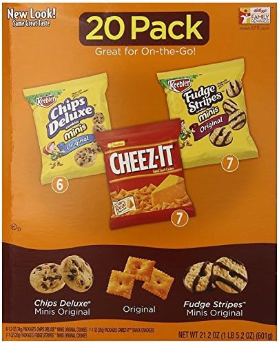 Keebler Cookie and Cheez-It Variety Pack, 20-Count (Pack of 2)