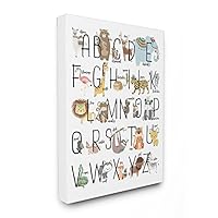 The Kids Room by Stupell Boho Animal ABCs Stretched Decorative Wall Hangings