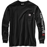 Carhartt Men's FR Force Irvine Loose LS Logo T-Shirt