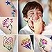 BFY Glitter Tattoo Kit with Glitter Glue For Party Body Painting Flash Tattoo 12 Color Glitter Powder 24 Special Design Tattoo Stencils 1 Glue Applicator 5 Painting Brushes, DIY Tattoos Kit for Kids