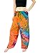 Orient Trail Women's Hippie Bohemian Yoga Pajama Tie-dye Hippie Pants M/L Sunset Orange