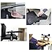 SUNLIGHTAM Hands Arm Support Bracket Pallet Rack Console Wrist Rest Computer Mouse Pad Wrist Pad Chair Desk Attachment (L, Black)