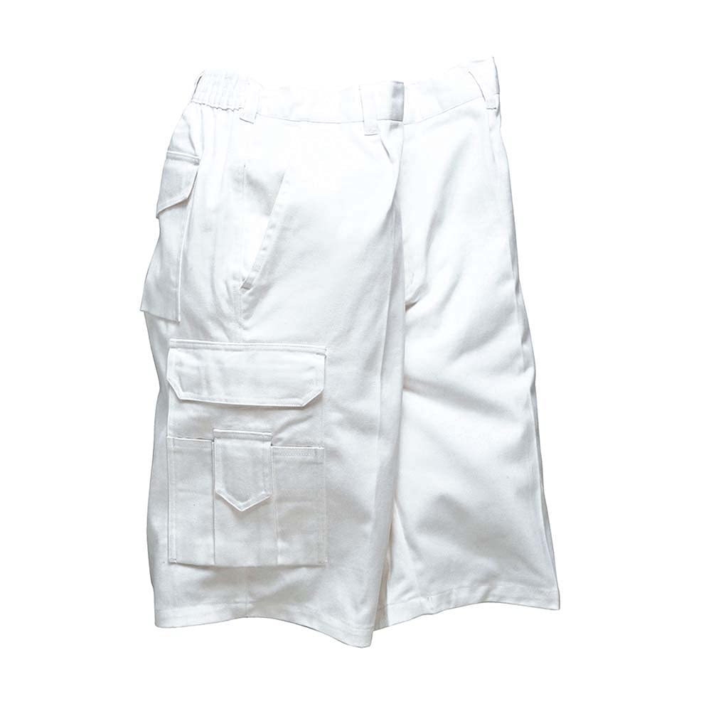 Portwest Painters Shorts, Size: S, Colour: White, S791WHRS