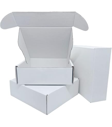 Scatole Imballaggio 100 Scatole Bianche Per Spedizioni 6x4x3 Pollici | Ondulate | Mailer Per Ecommerce E Invii Scatole Cartone Spedizioni - Foto 7