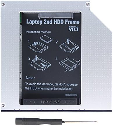 TWYZONE SATA to IDE 2nd HDD Hard Drive Caddy For 12.7mm Universal CD DVD-ROM