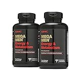 GNC Mega Men Energy Metabolism - 180 Caplets, 2 Pack with 90 Servings Each