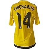 Madrid CHICHARITO Soccer Football Club Team Yellow Mens Size Large 2014 Jersey