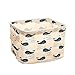 Foldable Mini Square Storage, Htgtai Natural Linen & Cotton Fabric Bins Baskets Organizers for Shelves & Desks#3