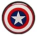 Captain America Classic Shield Ear Plugs - Acrylic Screw-On - New - 8 Sizes - The Avengers - Pair