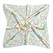 Women's Graphic Print 100% Silk Square Scarf Neckerchief 20x20 Inches