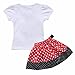 iEFiEL Baby Cute Polka Bow Shorts Pants Set Cartoon Tutu Skirt