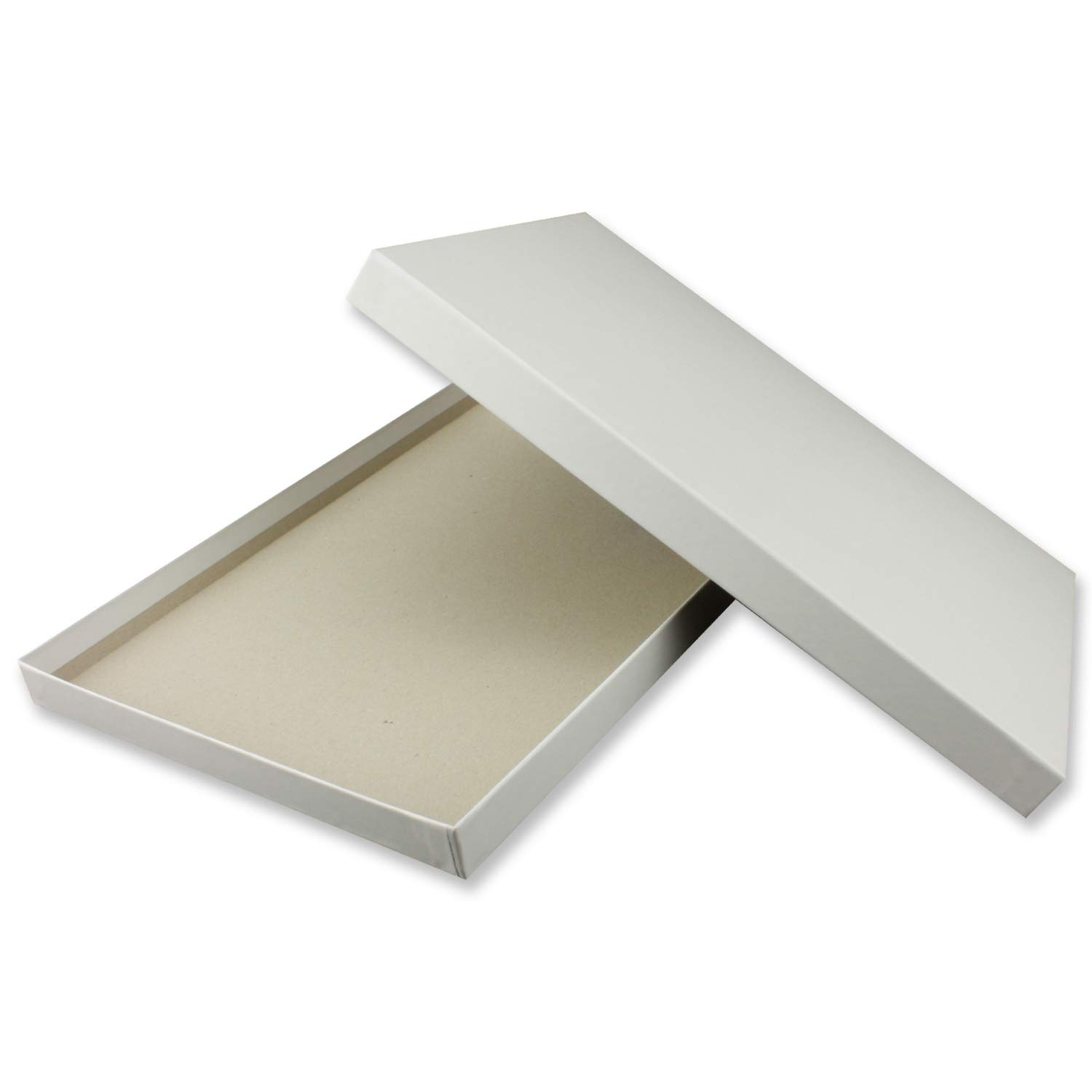 Storage and Gift Boxes – 1 piece – DIN A3 – White Covered – 422 x 300 x 15 mm.