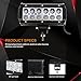 JAHURD LED Light Bar, 2pcs 7
