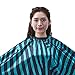 Salon Professional Hair Styling Cape, Colorfulife Adult Hair Cutting Coloring Waterproof Hairdresser Zebra Stripes Wai Cloth Barber Gown Home Hairdressing Wrap,55