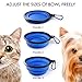 SENHAI Collapsible Travel Bowls for Dogs Cats Pets, 5 Pack Raised Bowls for Feeding Watering on Journeys Hiking Camping, Lightweight & Portable