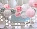 luckylibra Girl Party Decorations，Birthday Party First Birthday Baby Shower （Paper Flower Pom Poms，Circle Garlands， Paper Lantern）