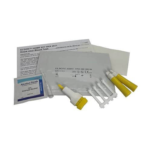2 x Blood Type Test, A,B,O,AB & Rh Blood Group Testing and