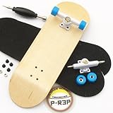 Peoples Republic Maple Complete Wooden Fingerboard w Nuts Trucks - Basic Bearing Wheels