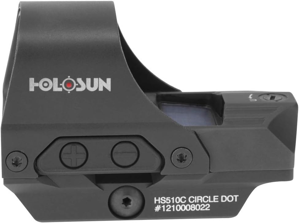 Holosun HS510C 2 MOA Dot Or A 65 MOA Ring Open Reflex Circle Dot Solar Power Holographic Red Dot Sight : Sports & Outdoors