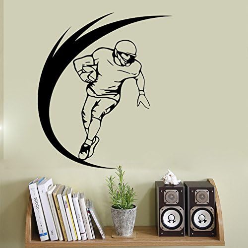 Rugby 3D Sports Wall Sticker Boy Bedroom Background Sticker Removable 57 * 67cm