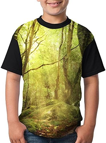 Sunshine Woods Unisex Children Printing Short-sleeved T-shirt Tee X-Small