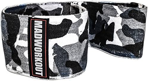 MADWORKOUT New Exercise Resistance Stretching Loop Band 4" (Inch) Wide - GIVES you MORE RESISTANCE THEN ANY OTHER BAND!!! 100% $ BACK!!! BEST QUALITY GUARANTEED!!! (Navy/green, Medium)
