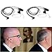 HDE Ear Pieces for Motorola Radios Walkie Talkie 2 Way Radio Earpiece with Mic for Law Enforcement 2 Pin Acoustic Tube Headset and PPT Compatible with CP200 GP2000 XU1100 PRO1150 MU13 (2 Pack)