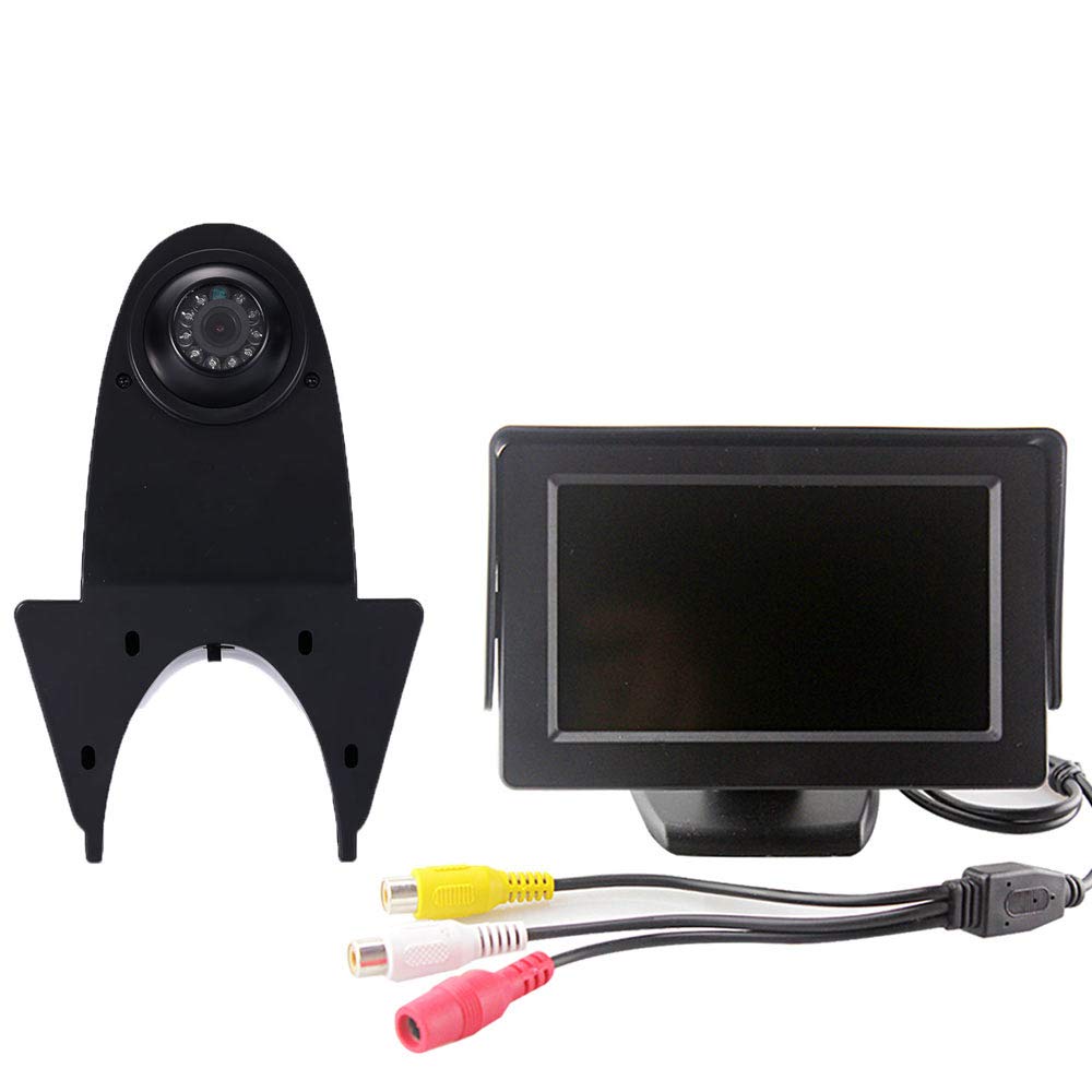 【Parking Camera Kit】4.3'' Inch TFT LCD Screen Auto Monitor + HD IR Night Vision Brake Light Rear View Camera Reversing Camera for Mercedes Benz Sprinter Citroen Dacia Fiat Ford Opel Peugeot Renault VW — image 1