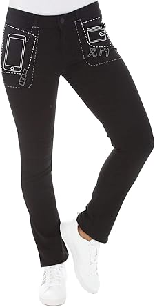 black jeans straight leg womens