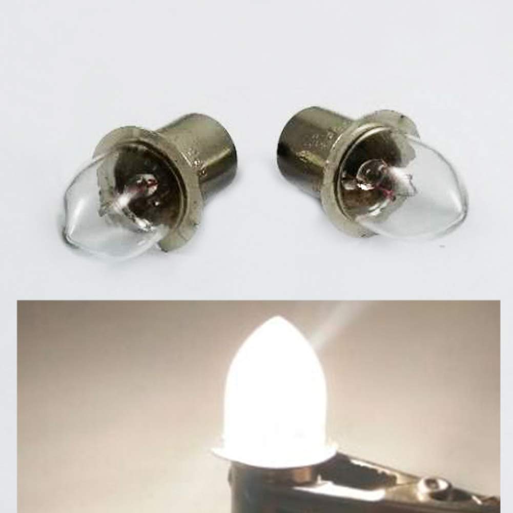 5X P13.5S 6V / 0.75A 4.5W KPR Indicator Flashlight Bulb Torch Flanged Headlight Lantern Lamp Replacement Working Tools