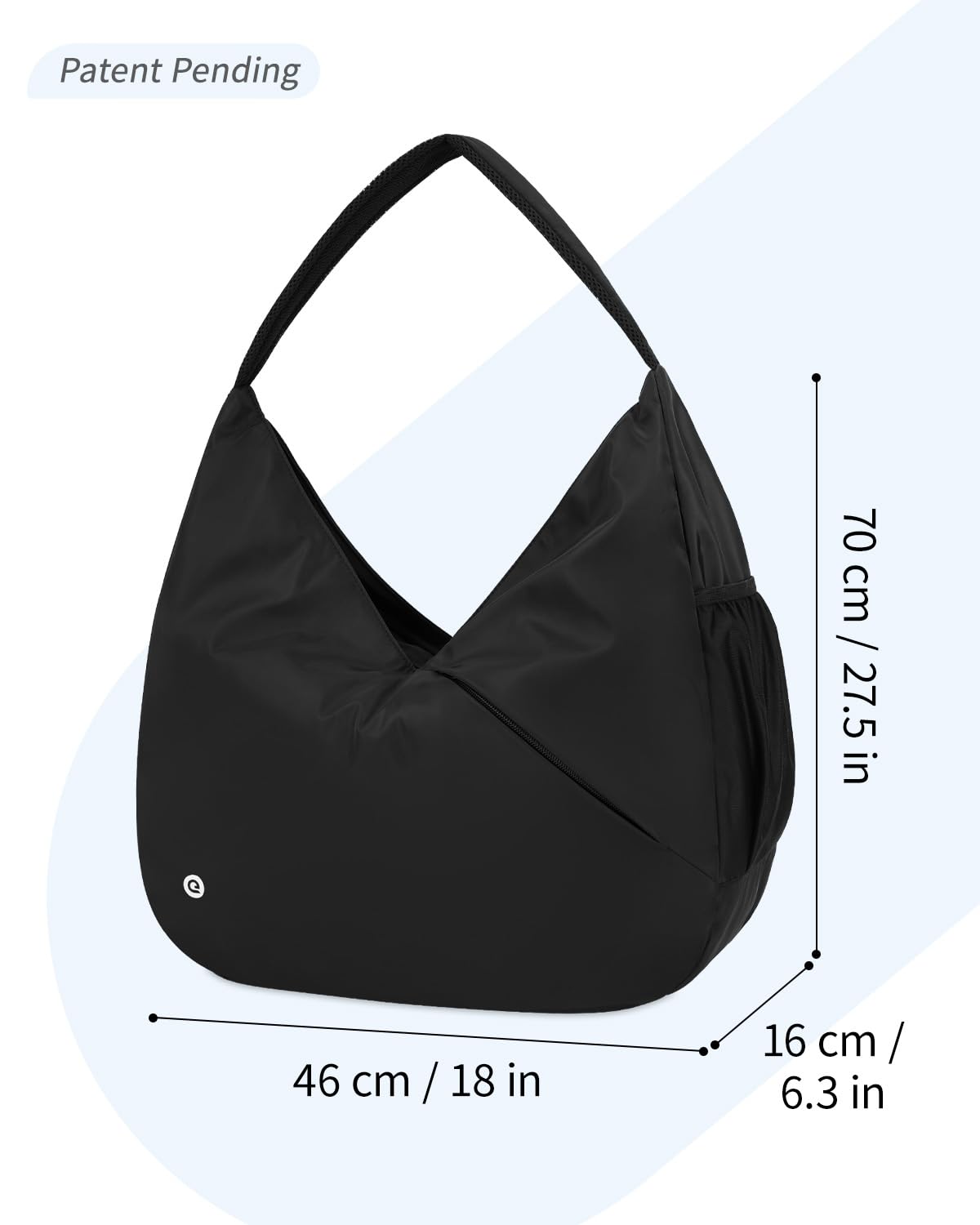 Ceneda Large Gym Bag for Women Sports Duffel Bag with Hidden Yoga Mat Holder & Shoe Compartment Workout Dance Tote Bag with Wet Pocket Overnight Weekender Bag for Travel Yoga