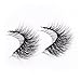 Mink 3D Lashes false eyelashes Dream Long Cross Handmade Reusable False Eyelashes For Makeup 1 Pair Package (Natural)