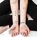 Tattify Assorted Word Temporary Tattoos - Life's Diamonds (Set of 18 Tattoos - 2 of each Style) - Individual Styles Available and Fashionable Temporary Tattoos