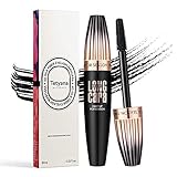 Tetyana naturals 4D Silk Fiber Lash Mascara Waterproof, Luxuriously Longer, Thicker, Voluminous Eyelashes, Long-Lasting, Dramatic Extension, Smudge-proof, Hypoallergenic Formula