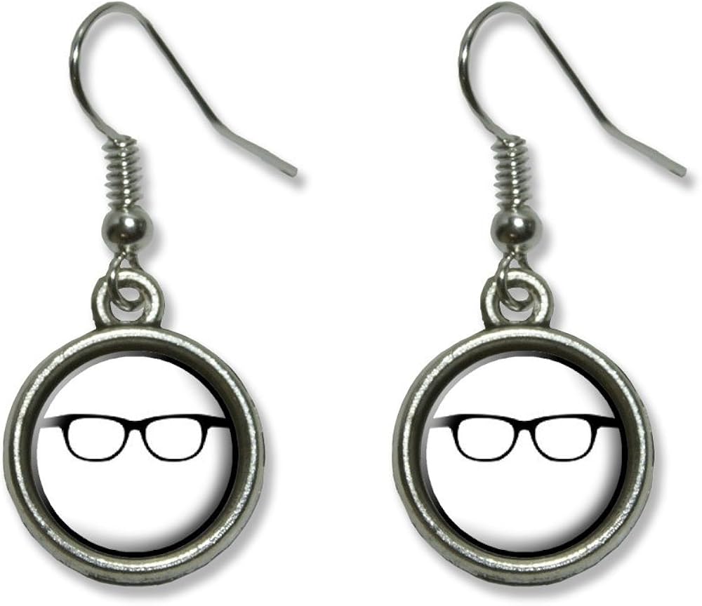 Hipster Glasses Novelty Dangling Dangle Drop Charm Earrings Amazon.ca