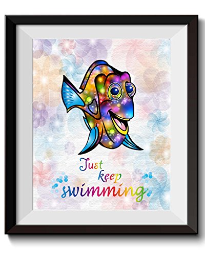 Uhomate-Dory-Finding-Nemo-Home-Canvas-Prints-Wall-Art-Inspirational-Quotes-Wall-Decor-Living-Room-Bedroom-Bathroom-Artwork-C020-5X7