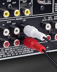 2 Pack, RCA Stereo Audio Extension Cable, 2 RCA