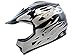 TMS Youth Kids Black Flame Dirt Bike Off-road Motocross Helmet Atv Mx (Large)