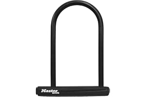 Master Lock 8170D Hardened Steel U-Lock, 6-1/8-Inch Wide, 8-Inch Shackle Clearance