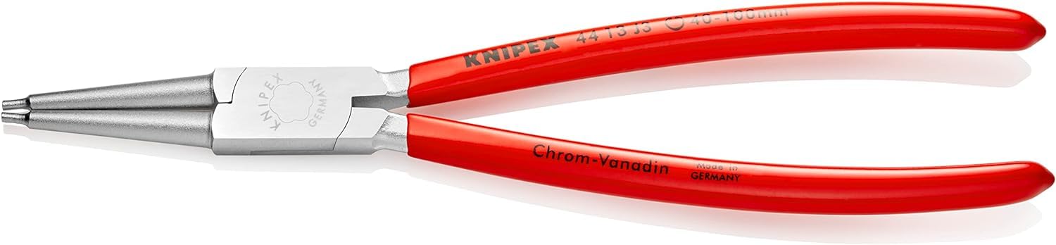 KNIPEX Circlip Pliers for Internal Circlips in Bore Holes Chrome-Plated with Plastic Coating 225 mm, 44 13 J3