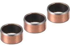 Kozelo 3pcs 1006 Sleeve Bearings - [10mm Bore Dia x 12mm OD x 6mm Length] Wrapped Oilless Bushings for Sliding Movements of Machinery Use