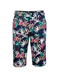 Cloudstyle traje de manga corta para hombre, 2 piezas, estilo hawaiano tropical, para fiesta de playa, blazer y pantalones