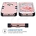 ULAK iPhone SE Case,iPhone 5S Case, Anti Slip Shock Resistance Protective Cover with Hybrid High Soft Silicone + Hard PC Case for Apple iPhone 5/5S/SE,Rose Gold+Black